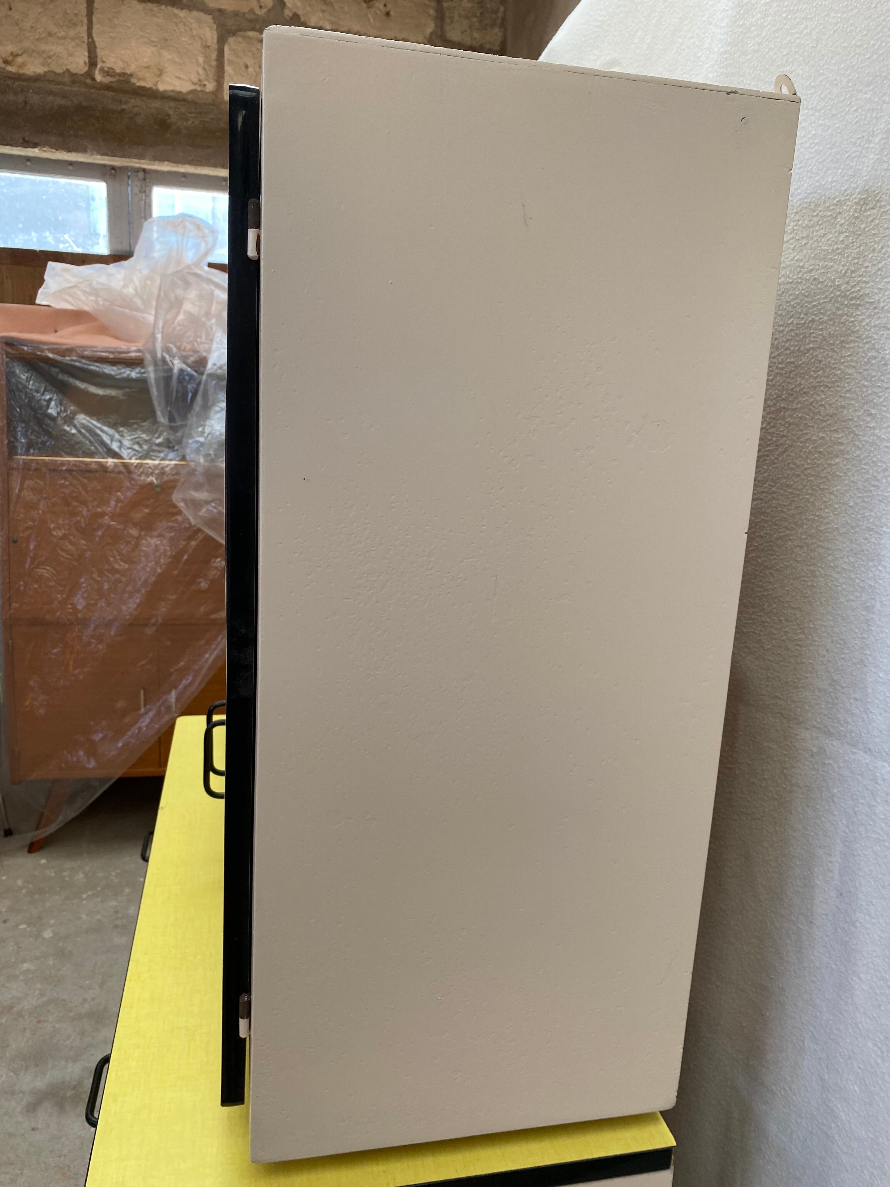 Yellow formica sideboard