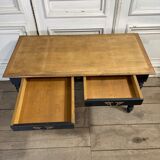 Desk 2 drawers patinated