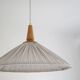 Suspension ELEONORE — 60 cm, striped olive linen and cotton