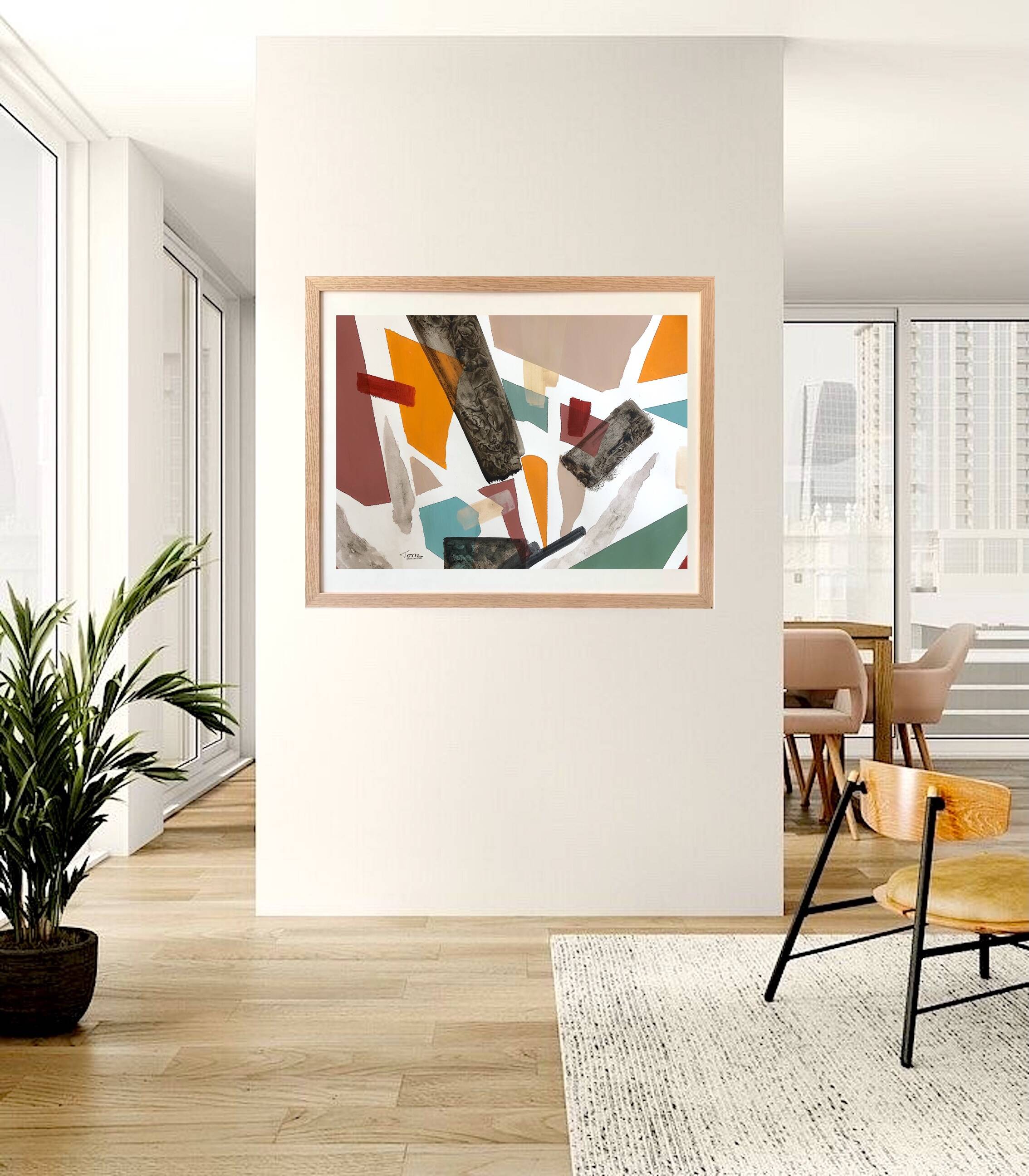 Original and unique hand-painted abstract painting