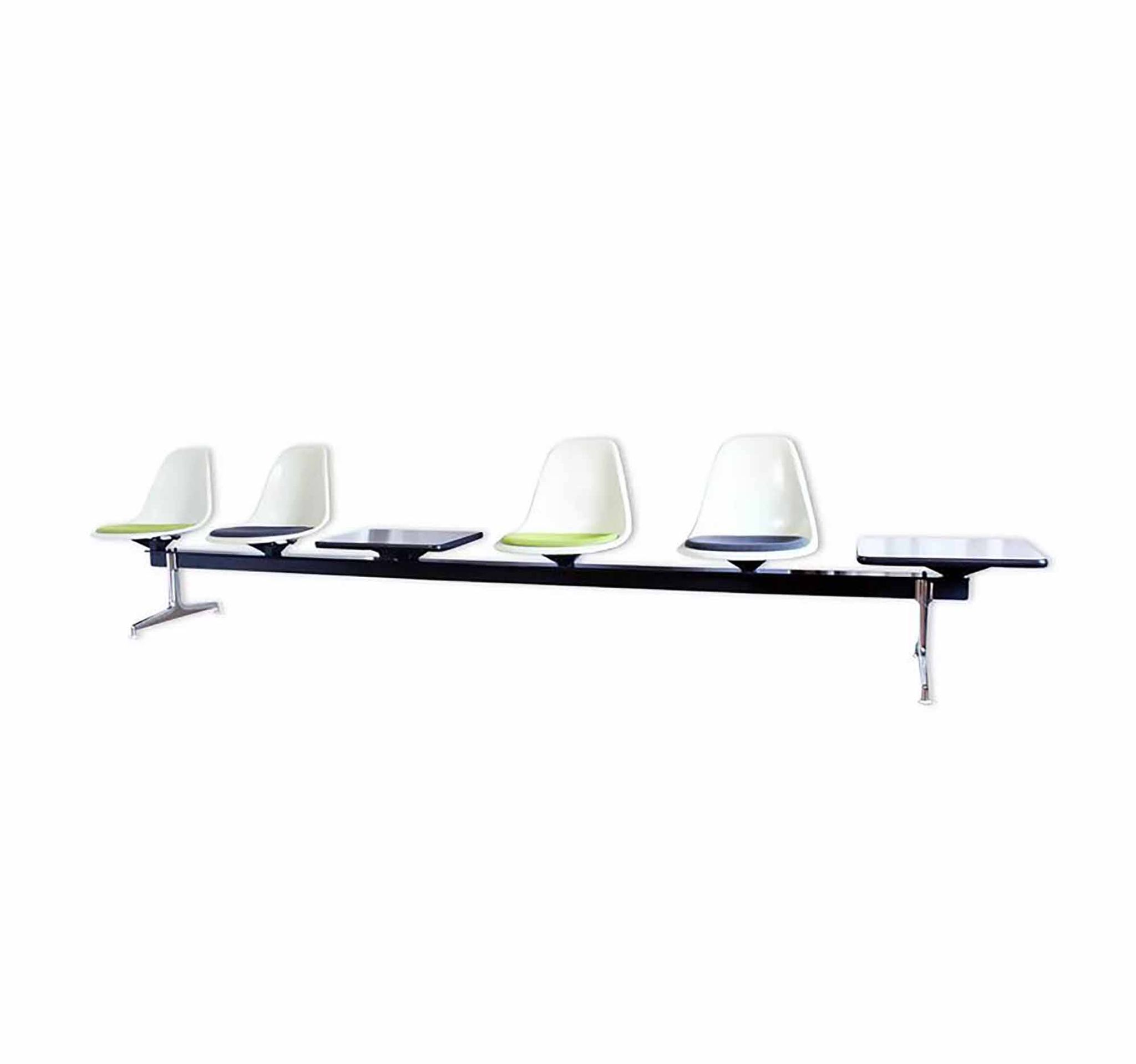 Eames Bench 4 places Vitra Edition 1970 Fibreglass