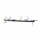 Eames Bench 4 places Vitra Edition 1970 Fibreglass