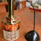 Suspension Raak gold orange 1970s pop