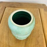 Vintage blue ceramic vase