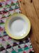 Yellow tie and dye deep plate