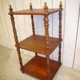 Three-level wooden shelf
