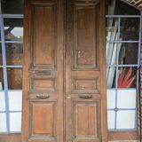 Double oak front door