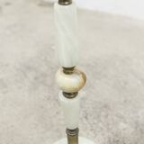 White marble and bronze ashtray on foot, 1960