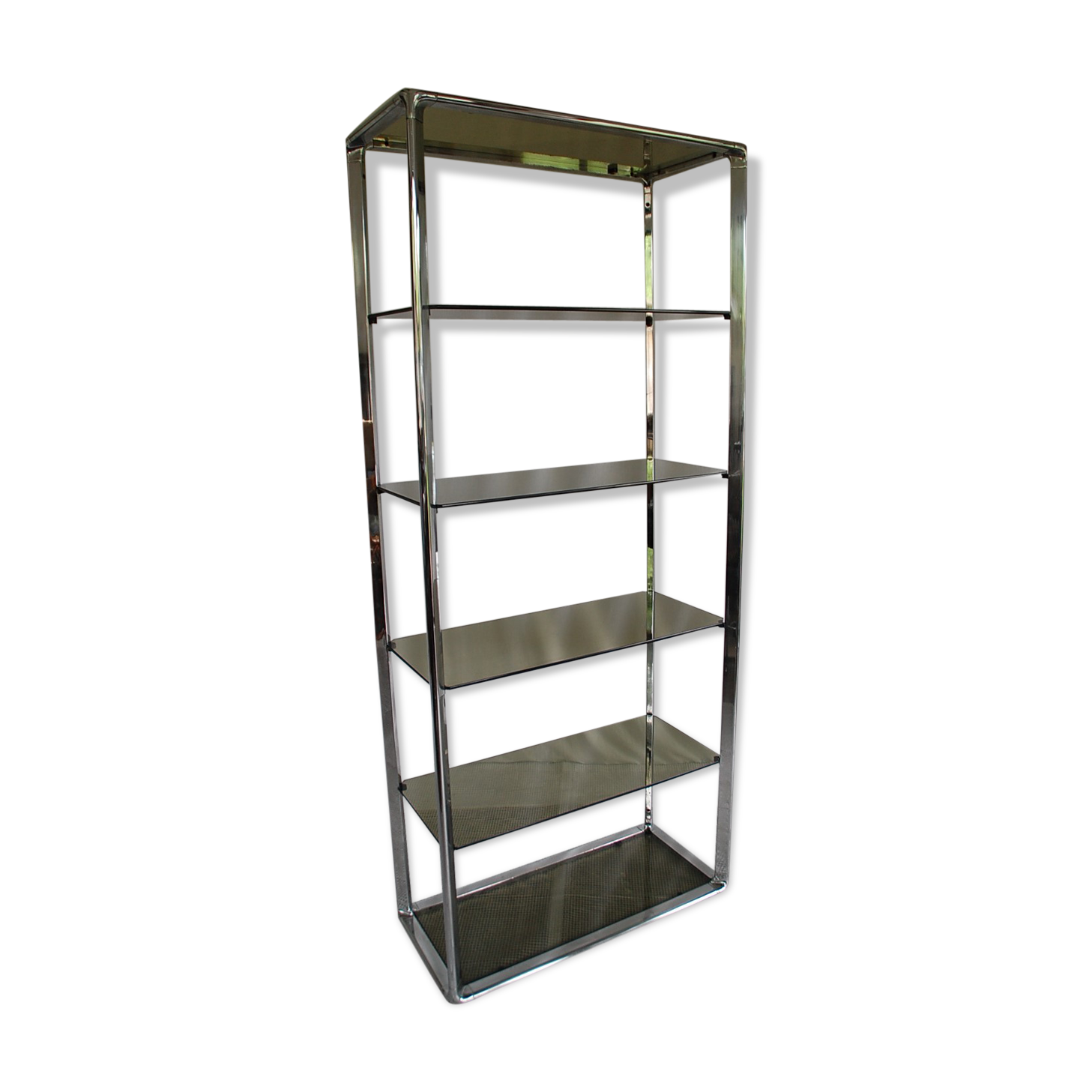 Etagère italienne chrome Fratelli Orsenigo 1970