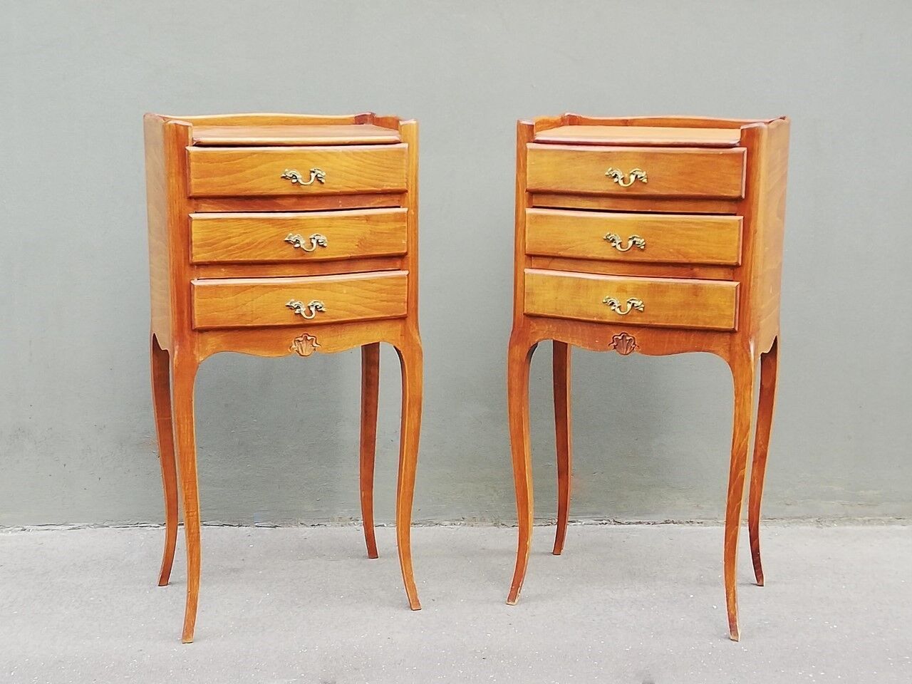 Pair of Louis XV style bedside tables