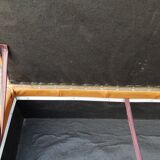 1970 leather patchwork chest bench