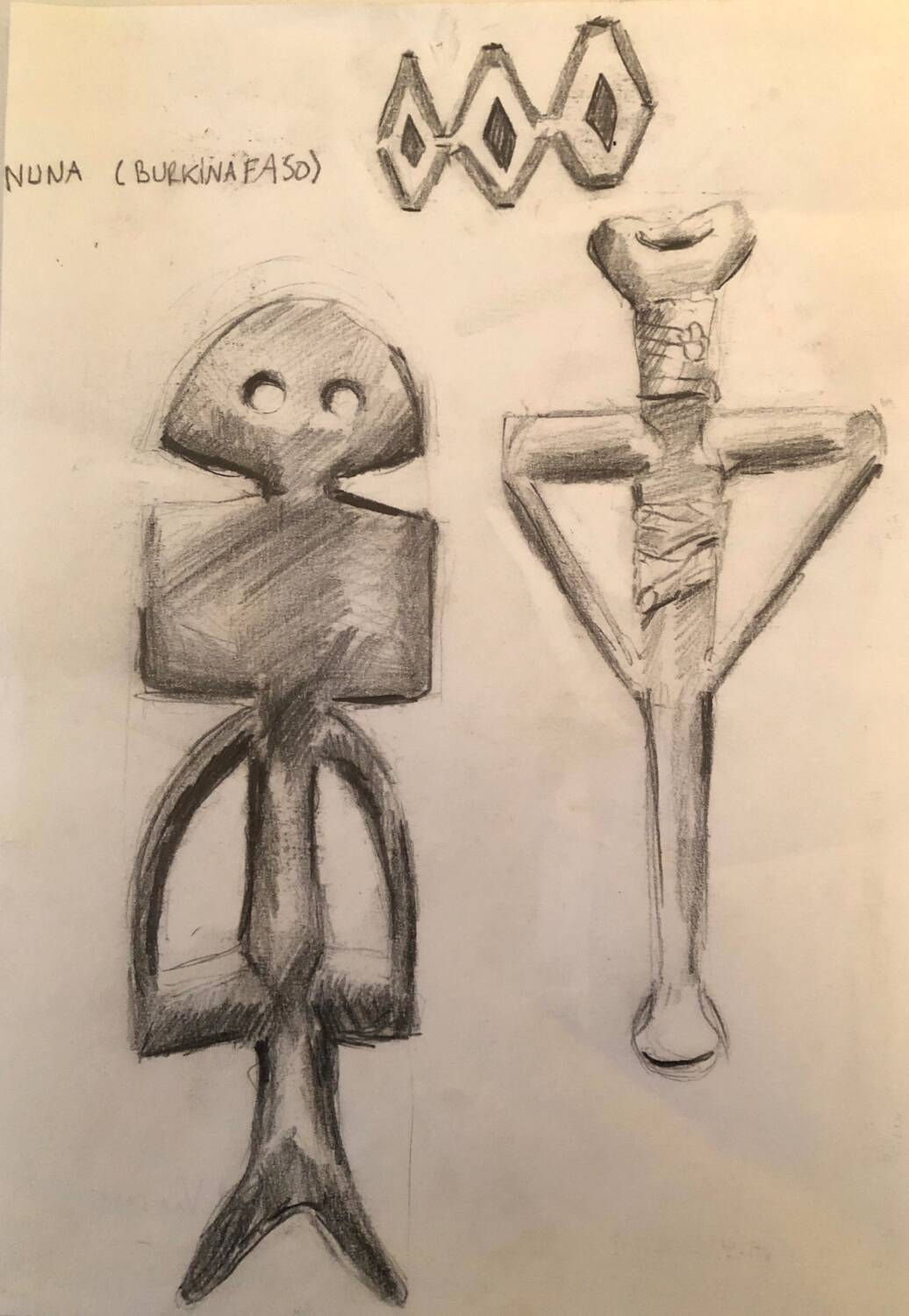 Drawing Sculptures Burkina