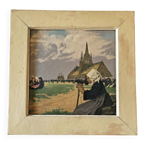 Marcel Jacquier - Oil on Panel Scene of Pardon in Brittany