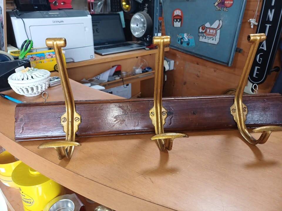 Vintage wall coat rack