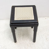 Tabouret rembourré historicisme repose-pieds années 1910, Autriche Hongrie