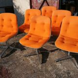 Set of 12 vintage Steelcase Strafor office chairs by Randall Buck