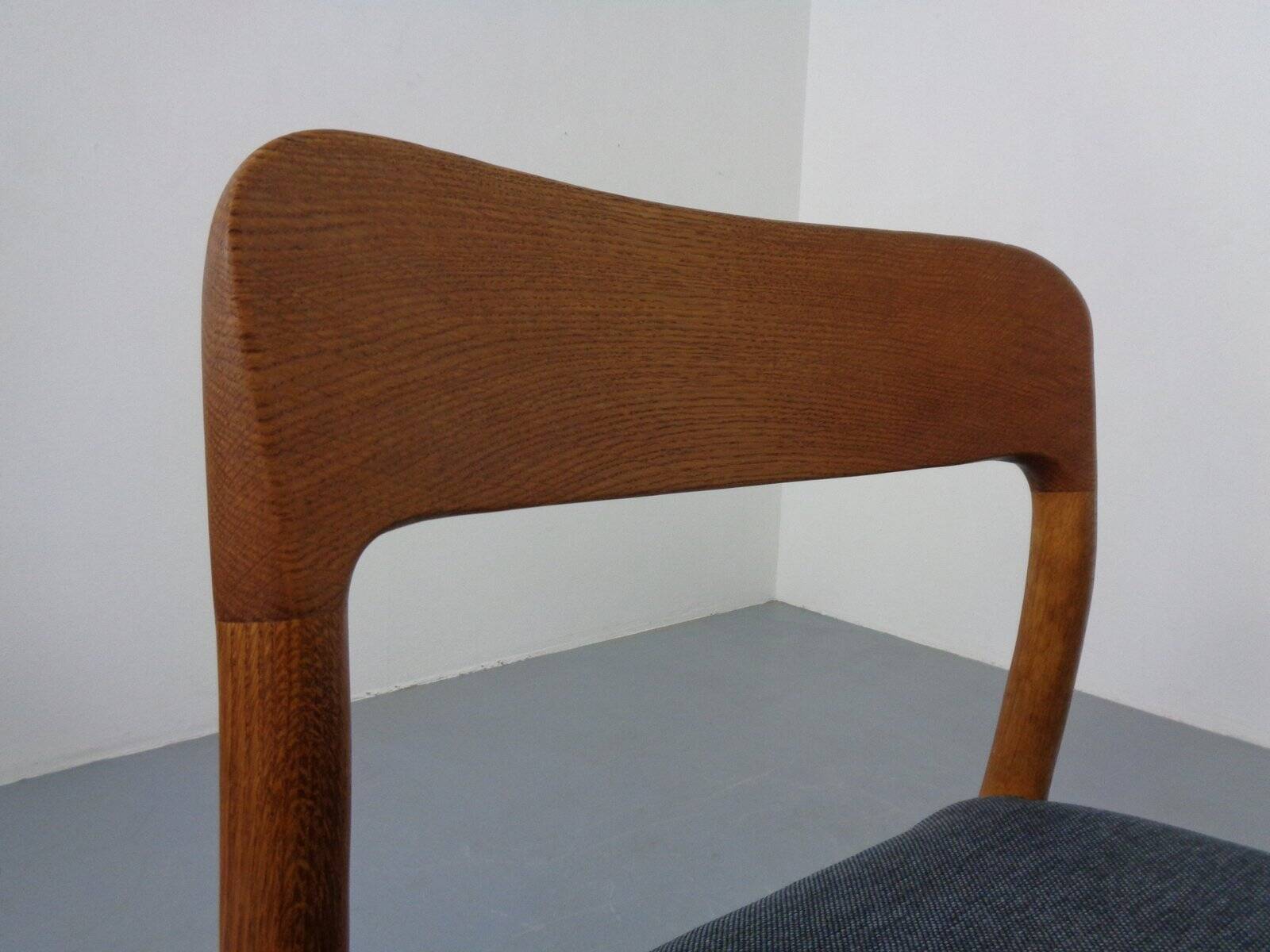 Model 75 Chair in Oak by Niels Otto Møller for J.L. Møllers, 1960s