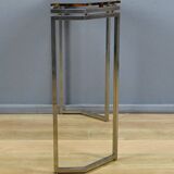 Smoked glass hexagonal console – 1970