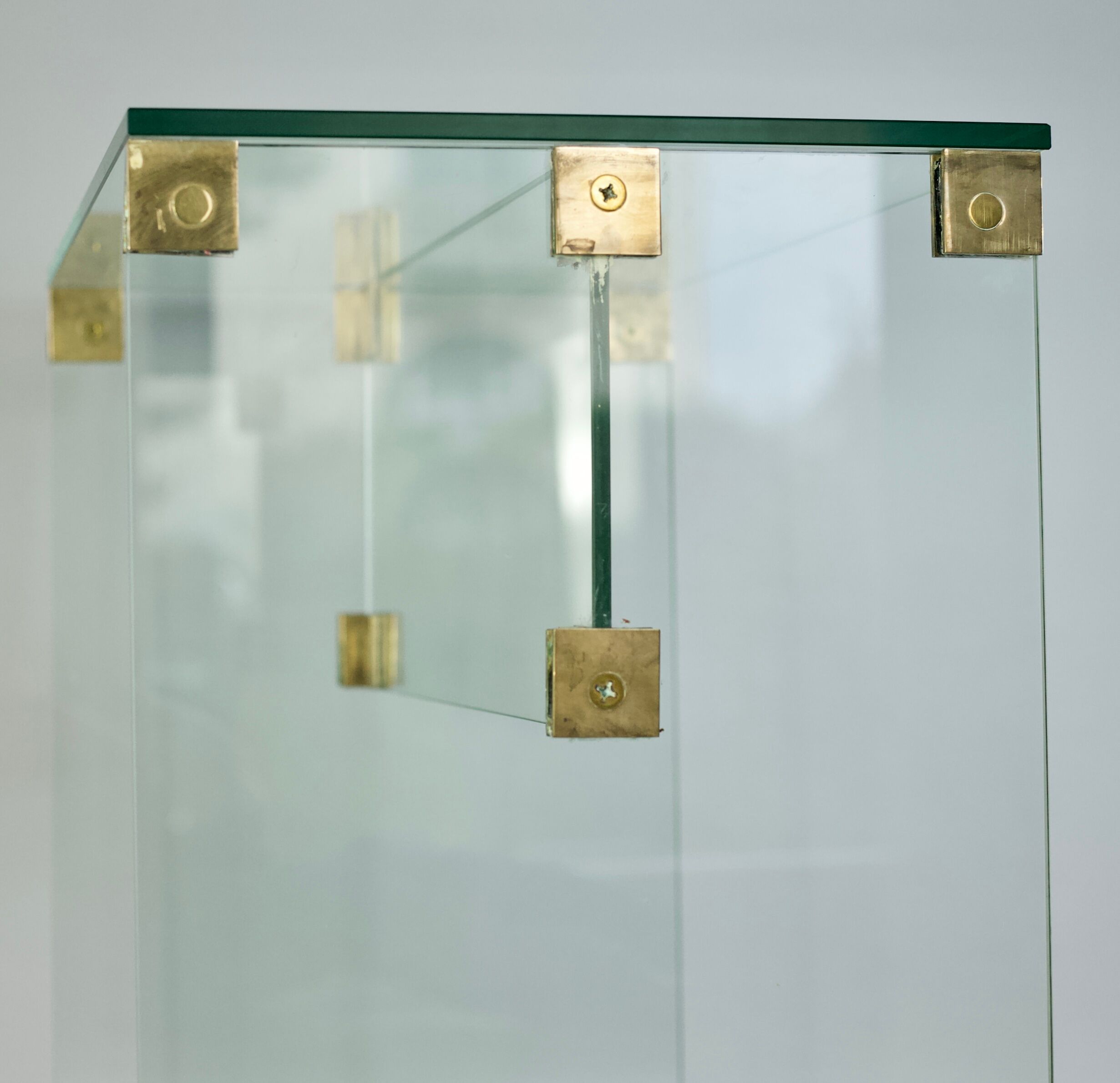 Console glass and bronze, France, 60 years