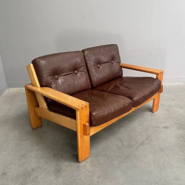 Vintage Asko Bonanza 2 seat sofa, Finland 1960s