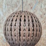 Wicker ball pendant light 1960