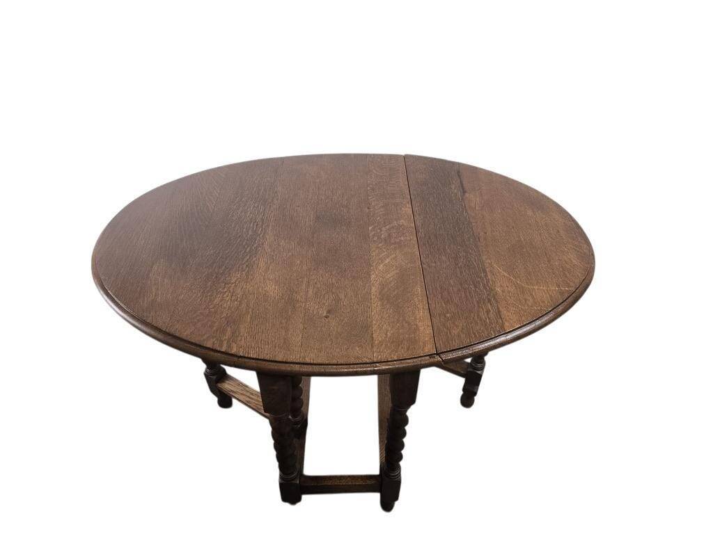 Vintage wooden table (foldable) / drop-leaf table / console