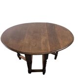 Vintage wooden table (foldable) / drop-leaf table / console