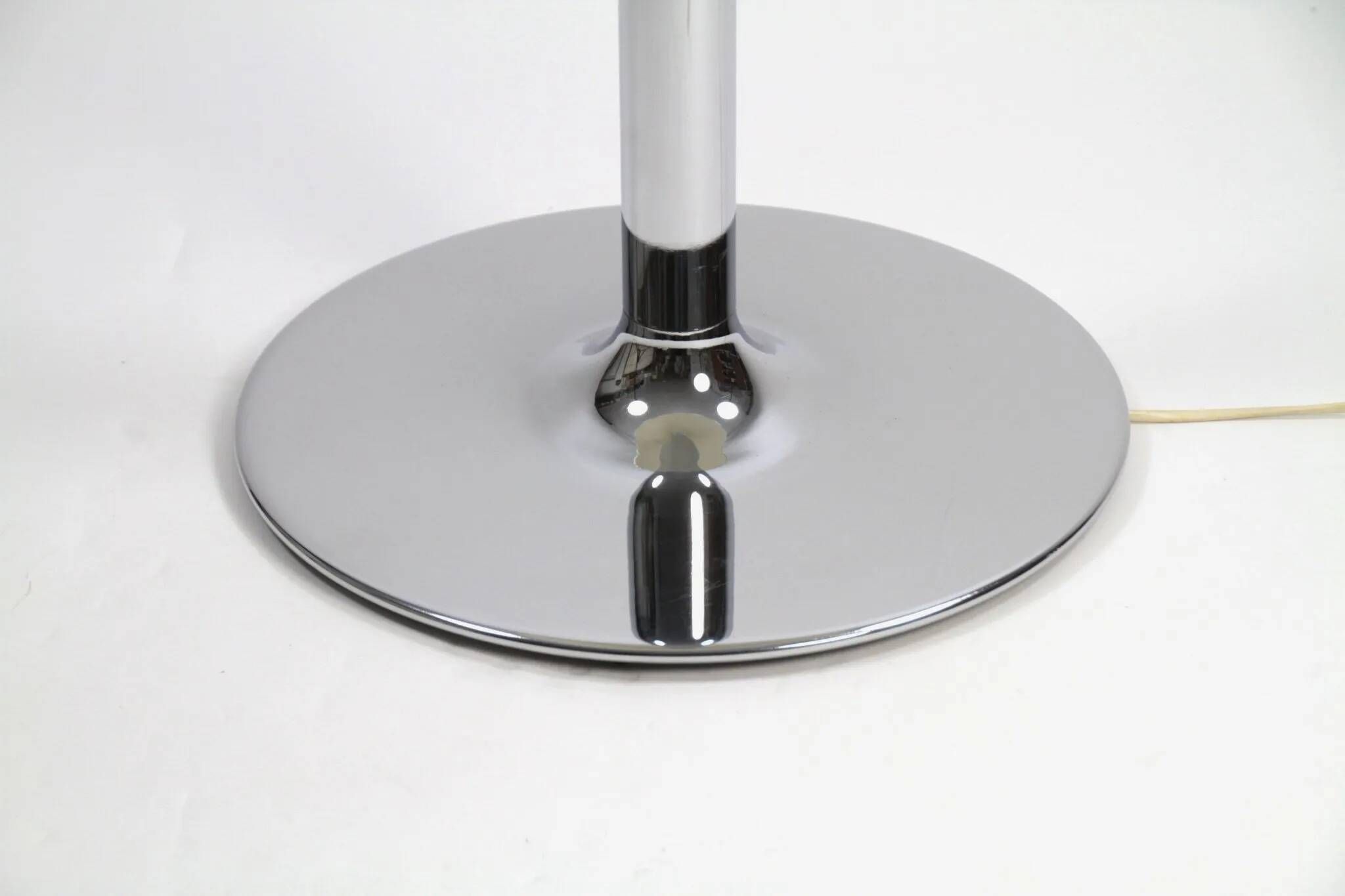 Ateljé Lyktan floor lamp with rare oversized custom shade – Sweden, 1970s