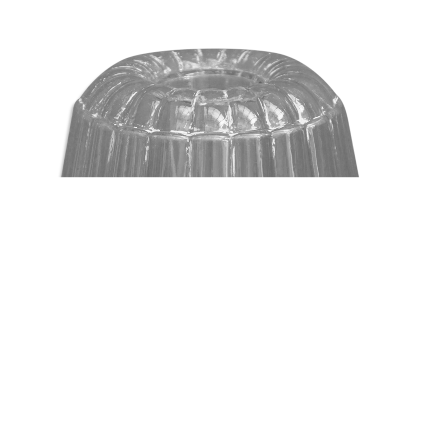 Old glass kouglof mold