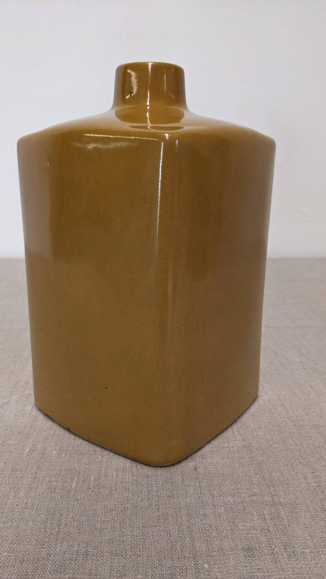 Set of 3 coloured earthenware vases Les Jardins d'Ulysse, France circa 1990