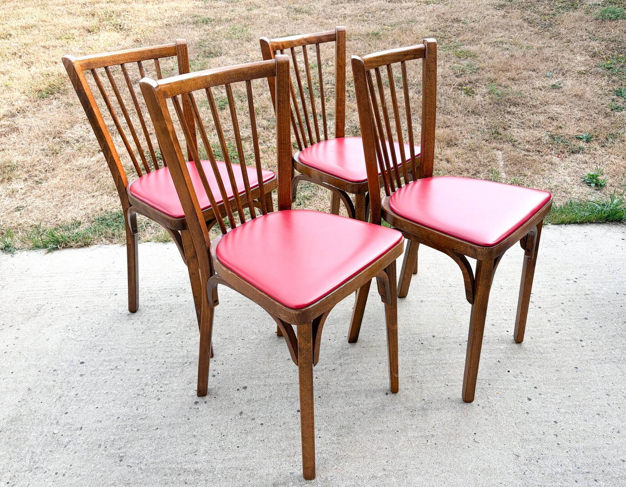 Set of 4 Baumann bistro chairs
