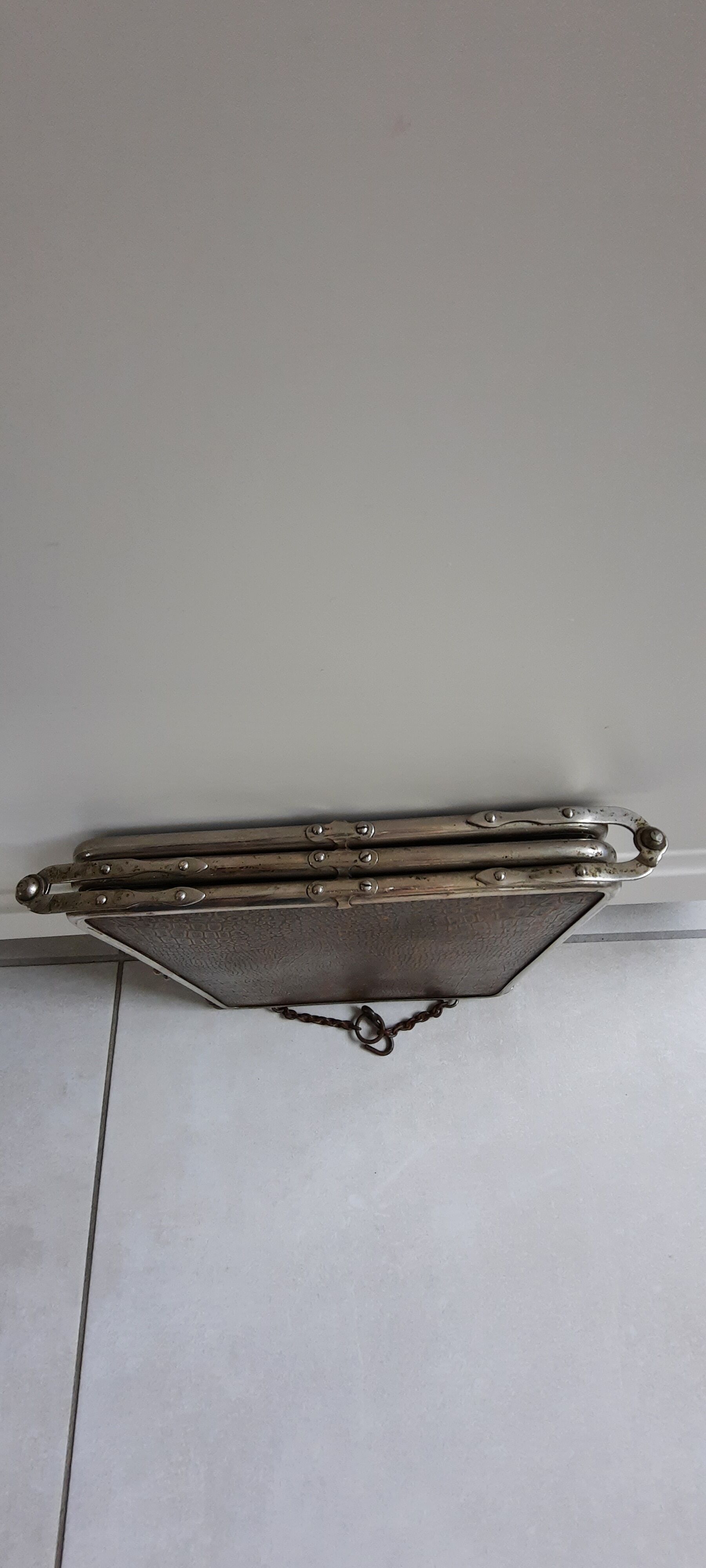 Ancient tryptic barber mirror