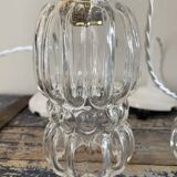 Set of three glass pendant lights of Scandinavian origin