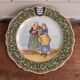 Porquier Scalloped Plate - Beautiful Rosporden and Pont-l'Abbé decor