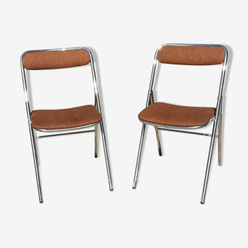 Pair of vintage folding chairs