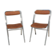 Pair of vintage folding chairs