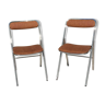 Paire de chaises pliantes vintage
