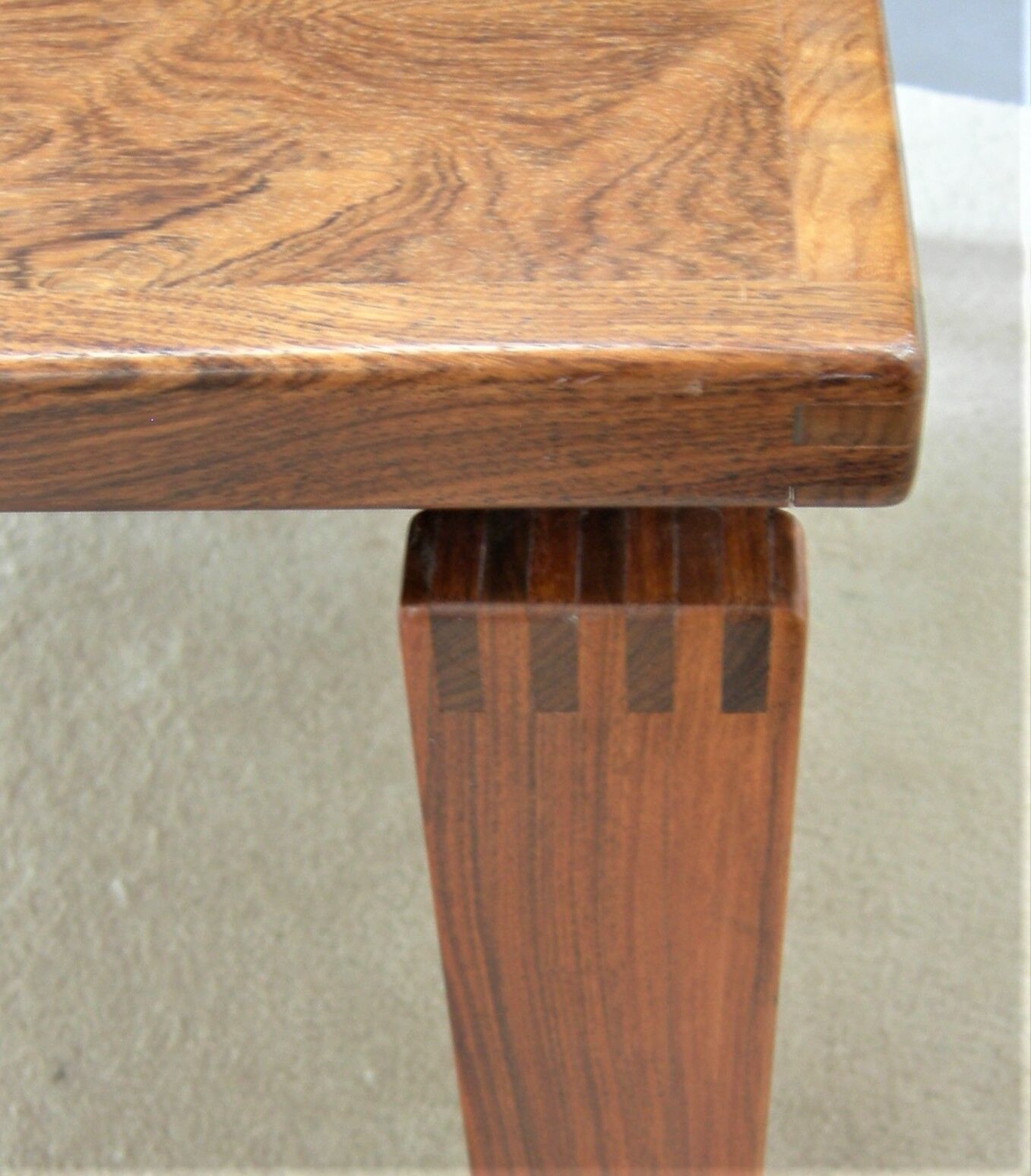 Scandinavian coffee table in Rio rosewood stamped Trioh