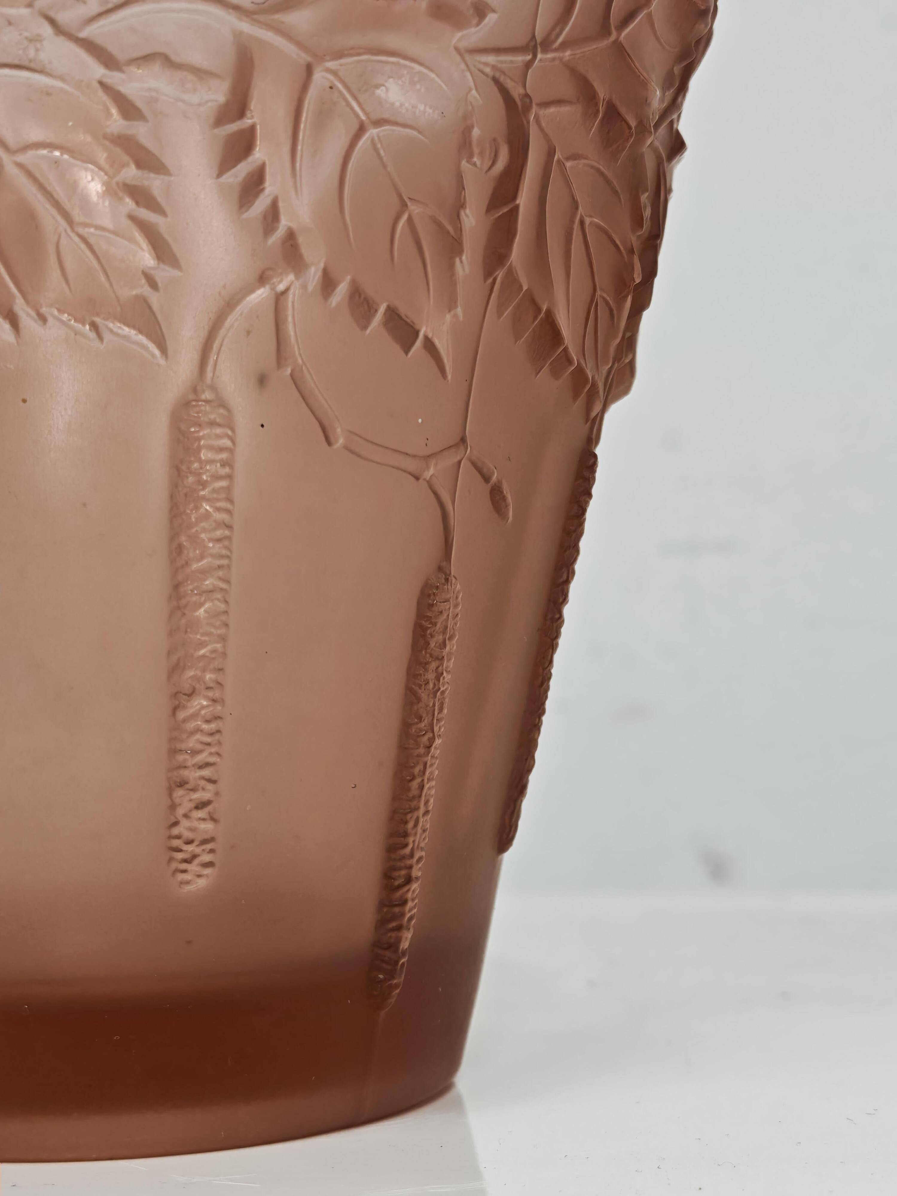Art Deco vase "Birch" in glass by Josef Inwald, 1930s
