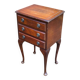 English Chippendale wooden bedside table