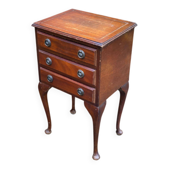 Table de chevet anglaise chippendale en bois