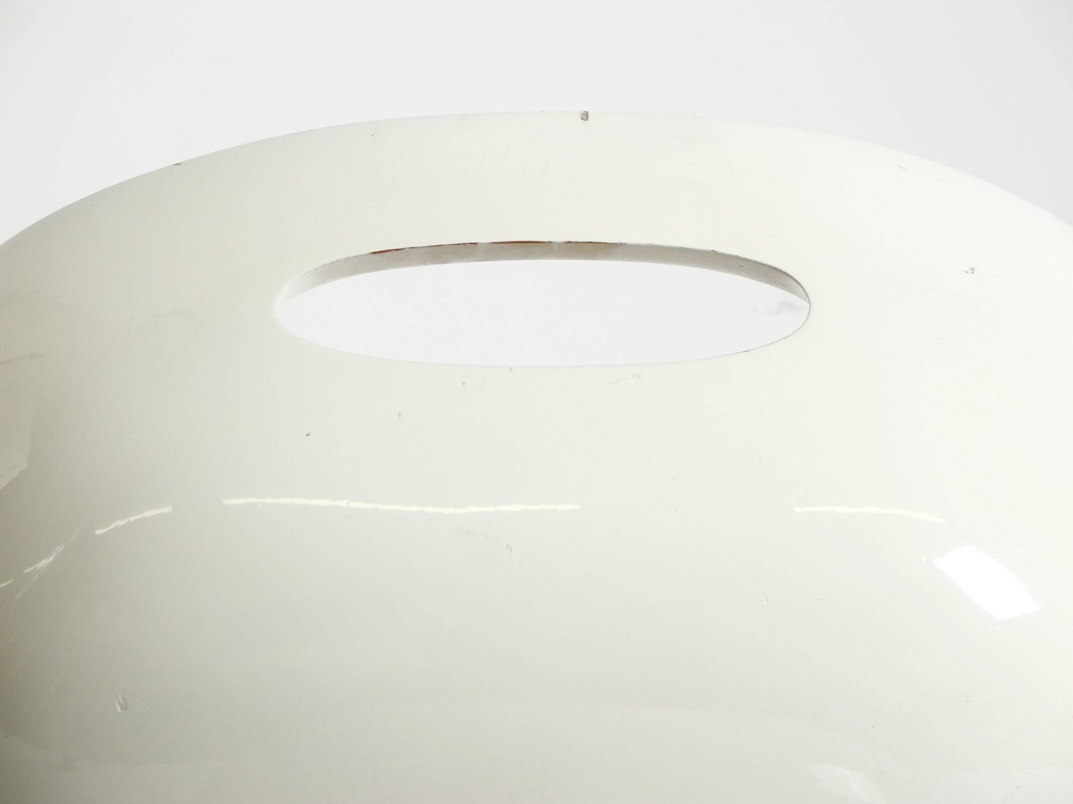 White stool by Winfried Staeb from the 1970s for the Form + Life Collection