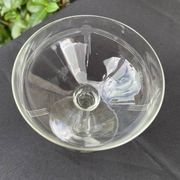 6 engraved crystal champagne glasses – Art Deco