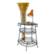 Etagère d'angle en fer forgé vintage
