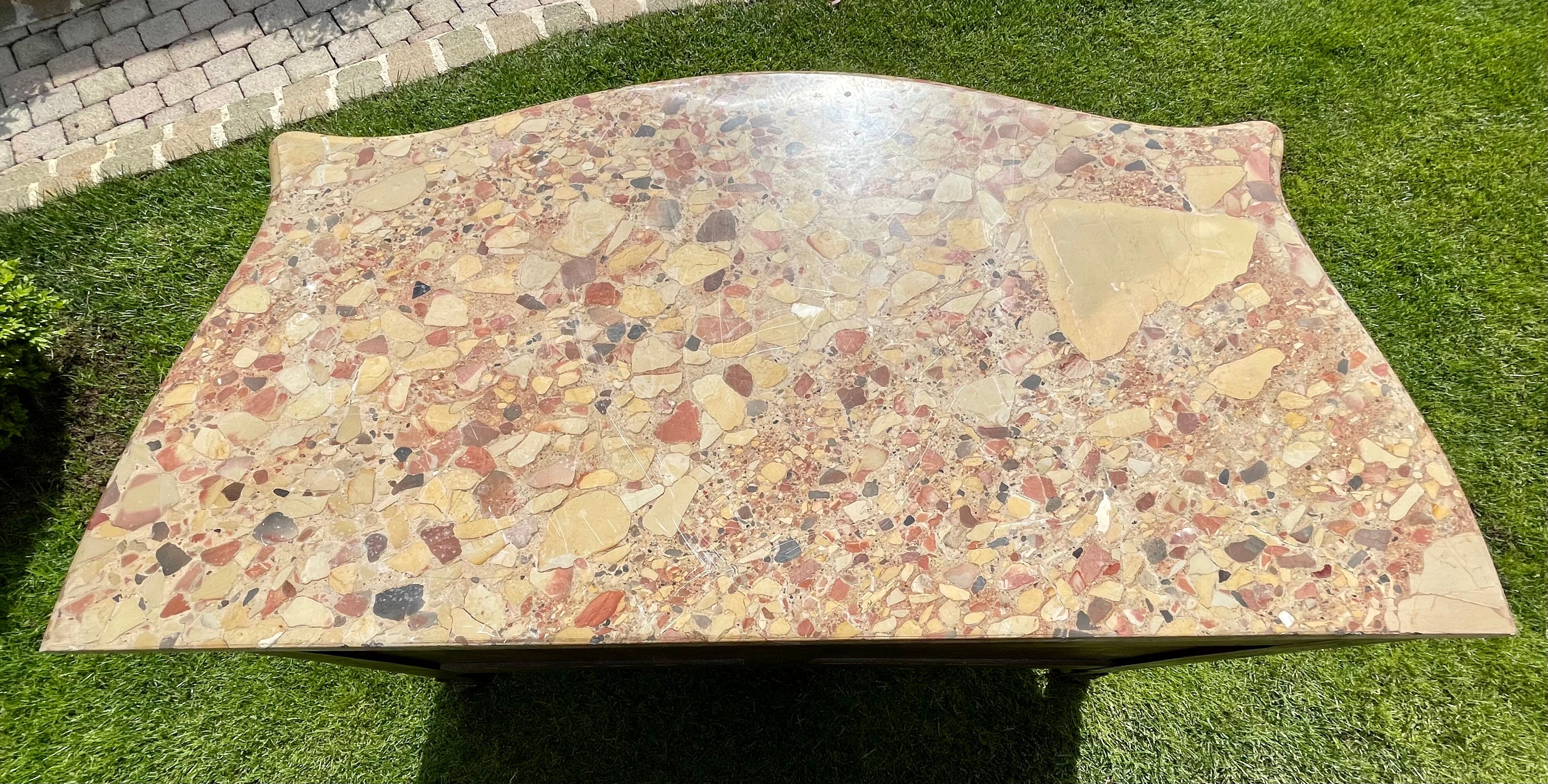 Chest of drawers marquetry & bronze style Louis XV