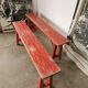 Paire de bancs pliants en bois