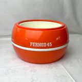 Vintage orange Pernod 45 ice bucket