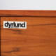 Dyrlund Denmark 1950s drum teak credence