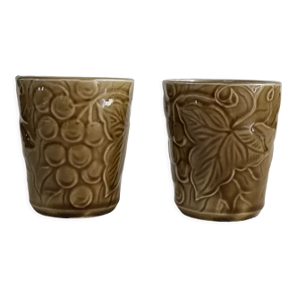 2 sarreguemines cups