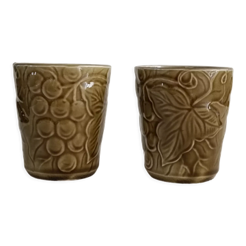 2 sarreguemines cups